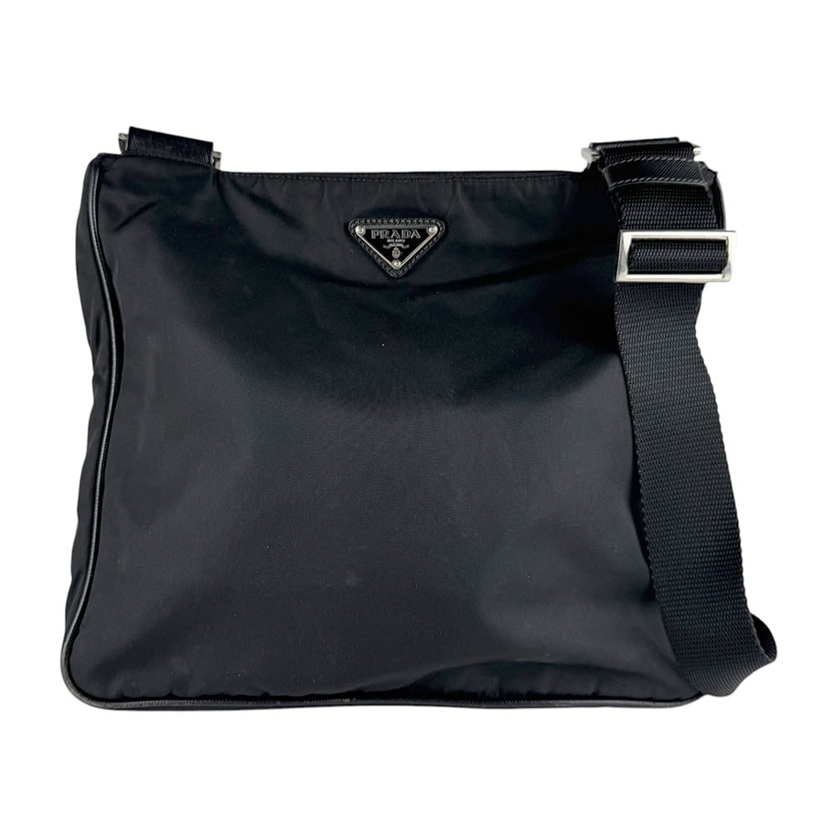 プラダ PRADA ショルダーバッグ ナイロン ブラック ユニセックス【中古】 z10059
