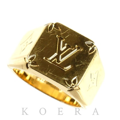 LOUIS VUITTON ルイ・ヴィトン GP モノグラム シグネットリング リング・指輪 M80191 DI0231 21号 メンズ【中古】