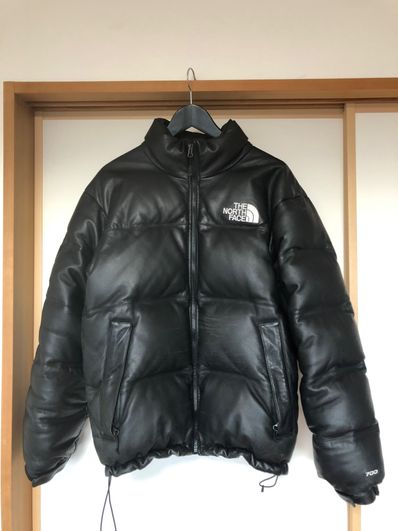 Supreme x The North Face Leather Nuptse Jacket "Black"