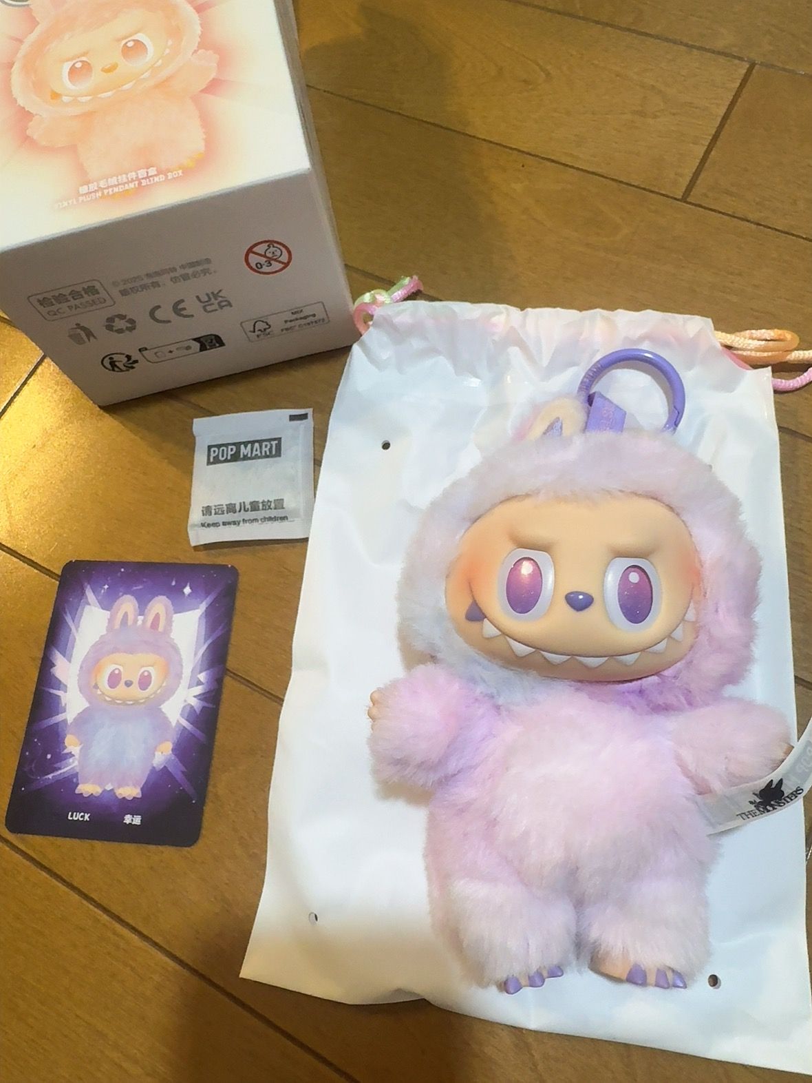 POP MART THE MONSTERS (LABUBU) Big into Energy Series Plush Pendant LUCK