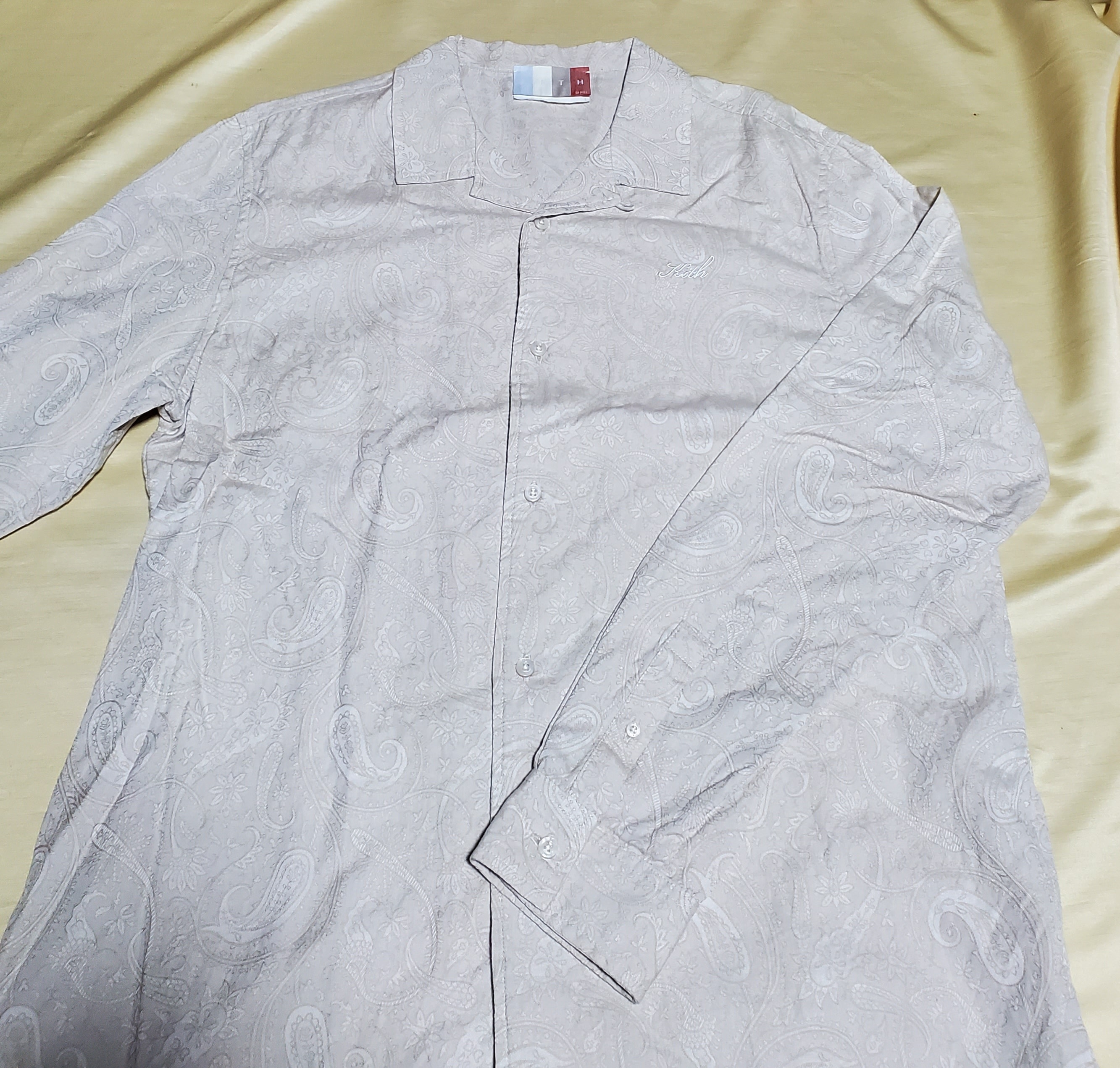 Kith Paisley Jacquard Thompson Camp Collar Shirt "Veil"