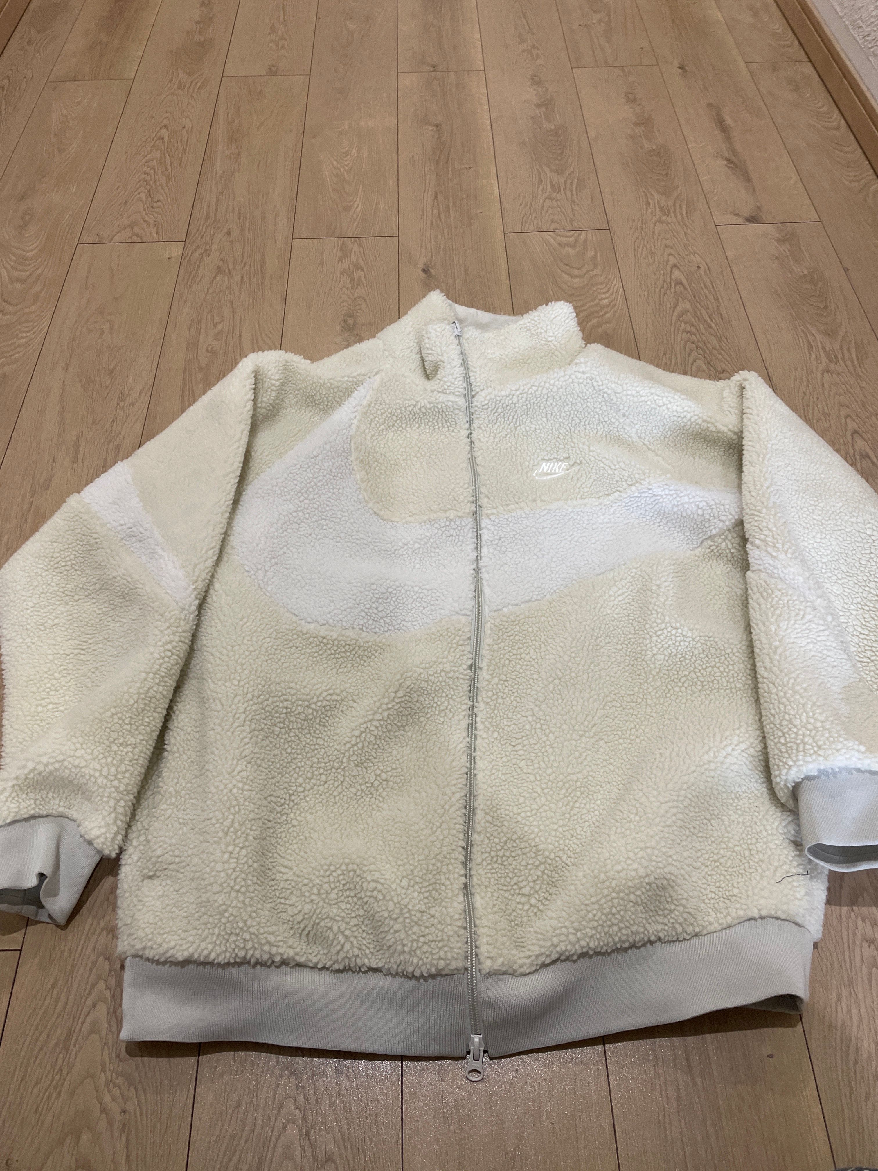 Nike Big Swoosh Boa Jacket "Light Bone/Sail"