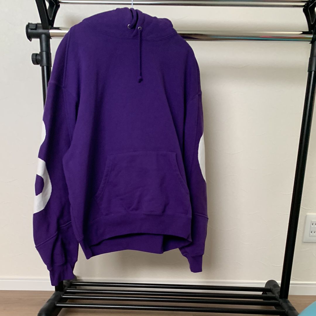 Supreme Big Logo Jacquard Hooded Sweatshirt "Purple"