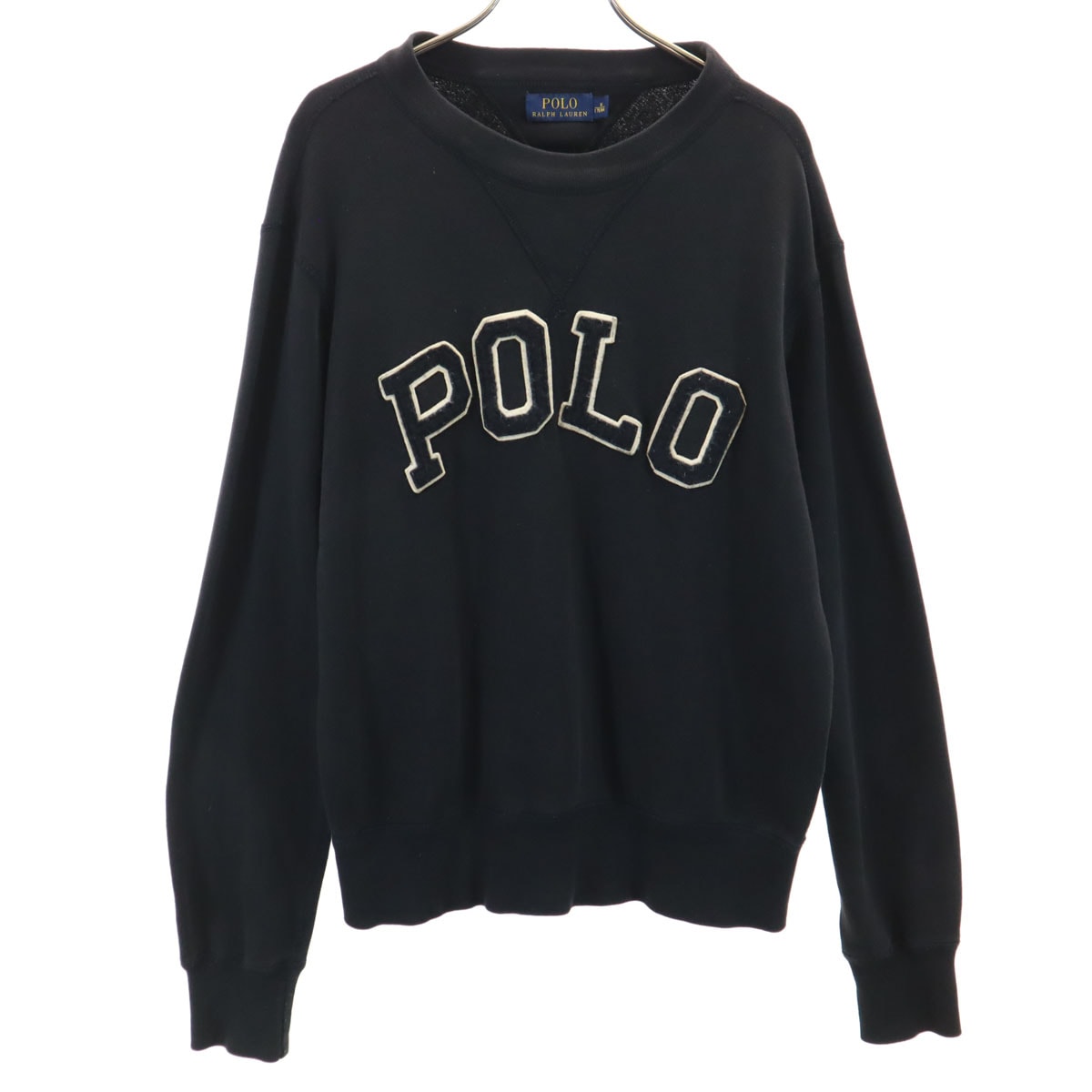 POLO RALPH LAUREN ポロラルフローレン 長袖 スウェット トレーナー M ブラック系 裏起毛