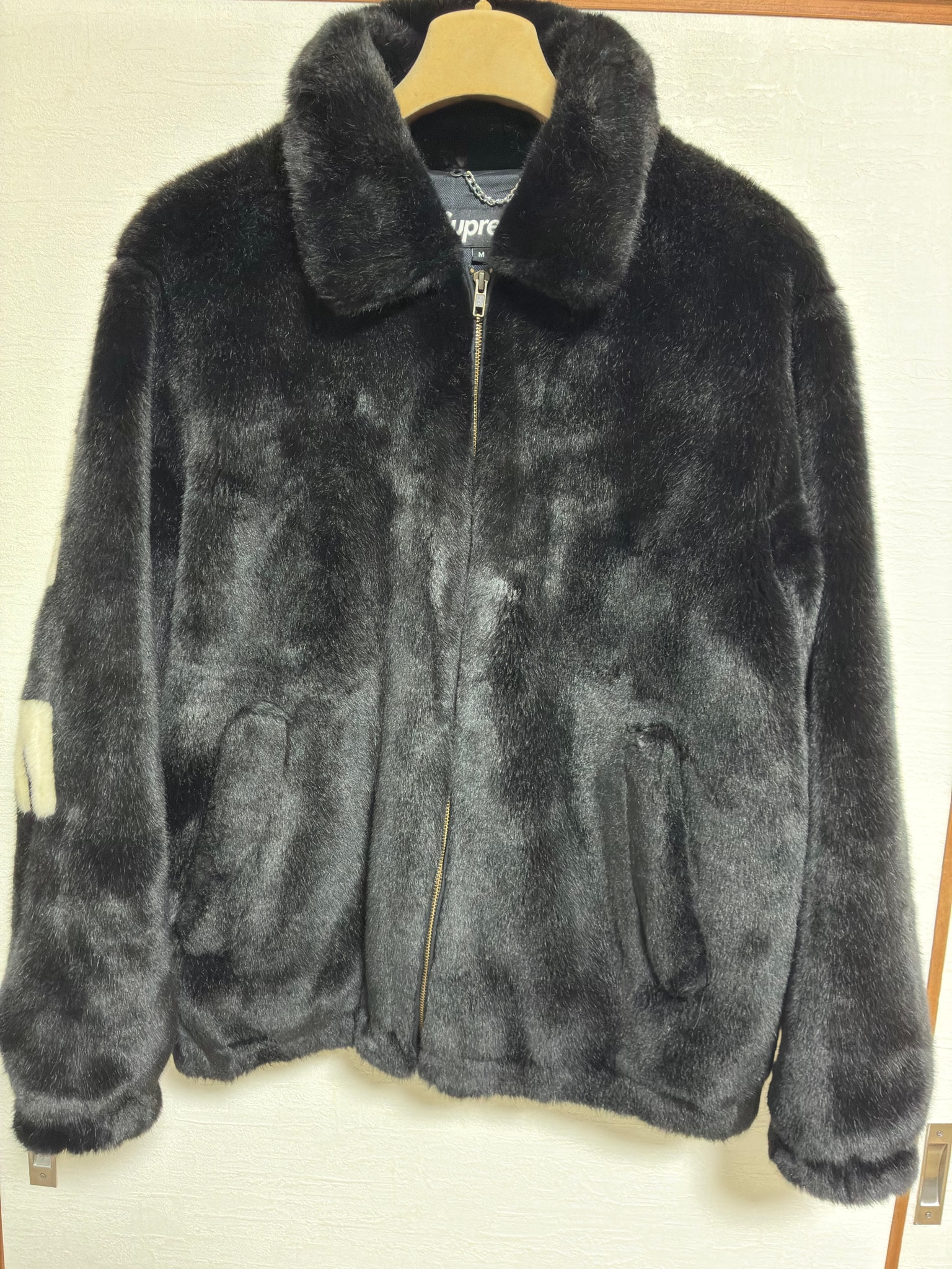 Supreme Faux Fur Bomber Jacket "Black"