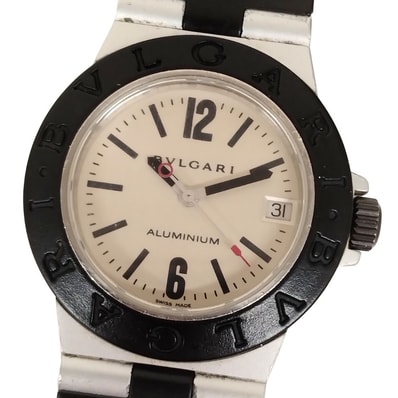 BVLGARI ブルガリ AL32A アルミニウム クォーツ ボーイズ 腕時計 正規品 / C679