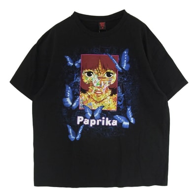 GEEKS RULE ギークスルール Tシャツ Paprika 15 Silkscreen Printing T Shirt パプリカ 15 シルクスクリーン プリント 半袖 Tシャツ ブラック系 XXL【美品】【中古】