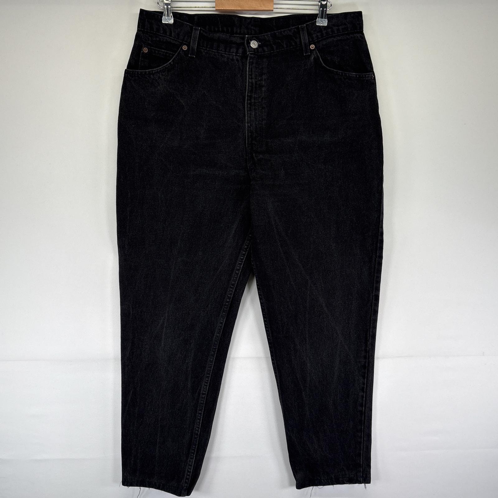 古着 90's/90年代 リーバイス Levi's USA製 デニムパンツ 950 テーパード 9922 オレンジタブ ジーパン M 18w  ブラック メンズ