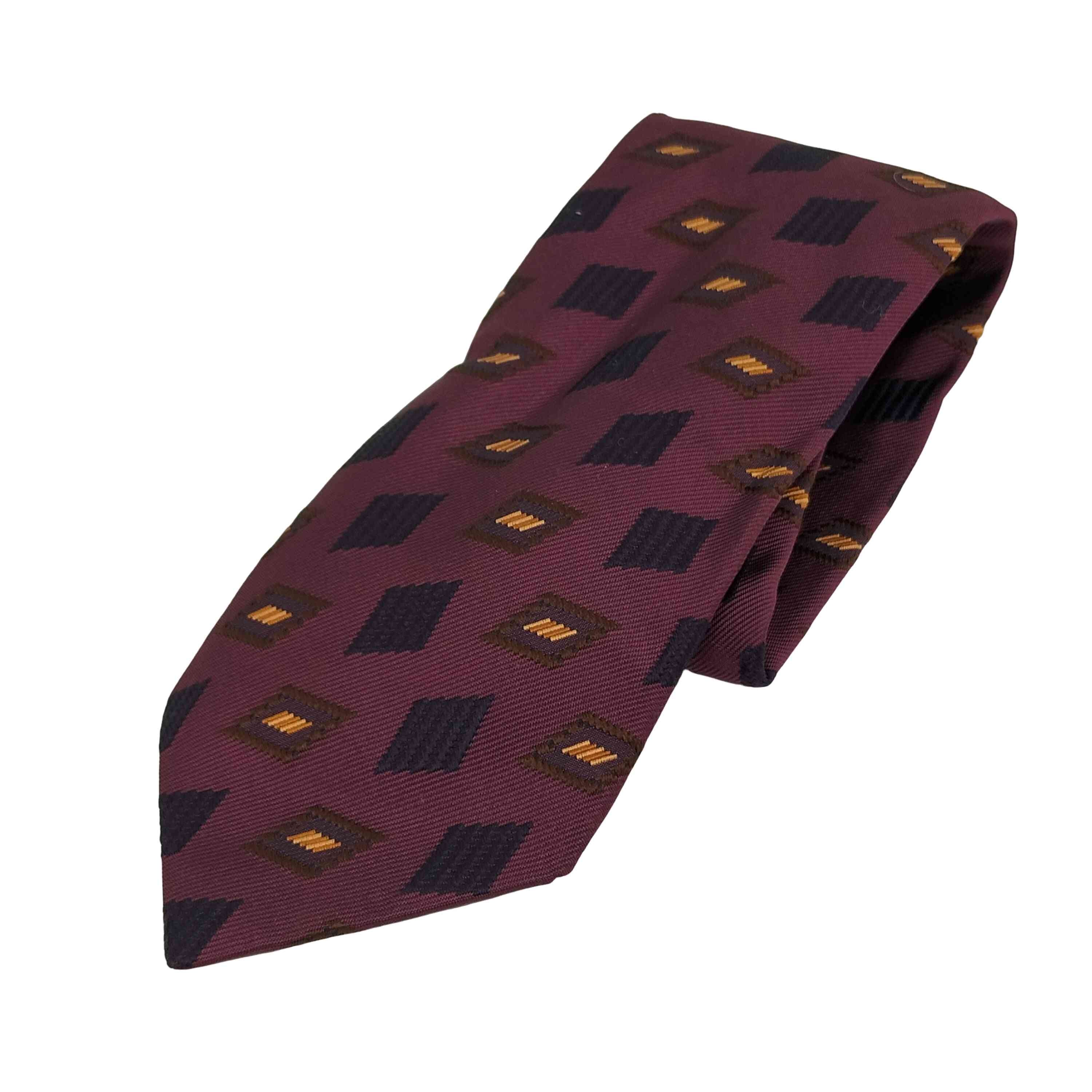 B (目立った傷や汚れなし)】総柄シルクネクタイ【1140992531942】の