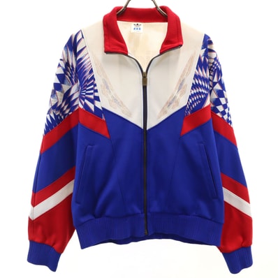 adidas アディダス 80s ヴィンテージ トラックジャケット M ブルー デサント ジャージ