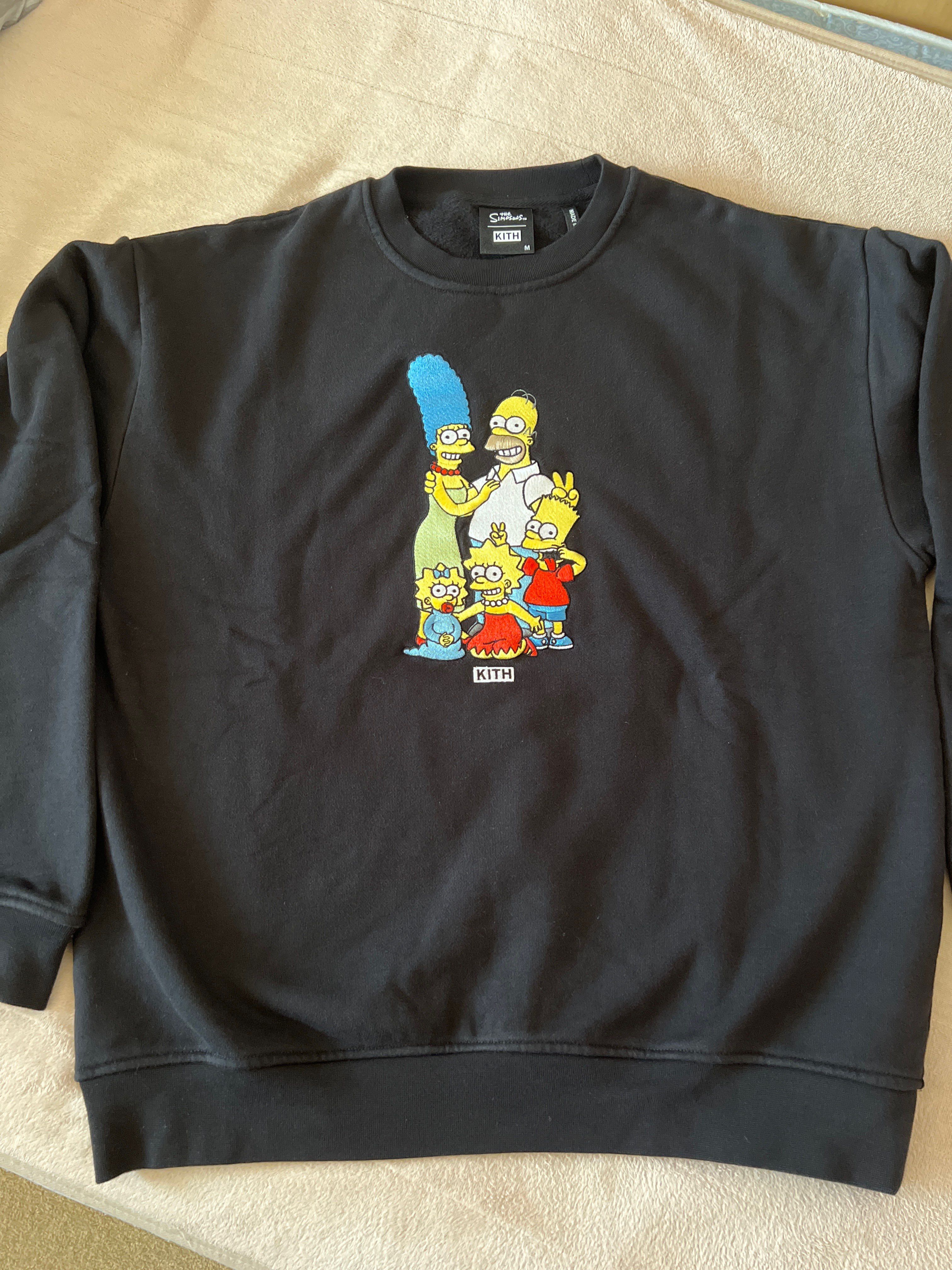 Kith The Simpsons Portrait Crewneck "Black"