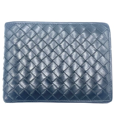 Bottega Veneta Intrecciato Piccolo Bi-Fold Wallet "Black"