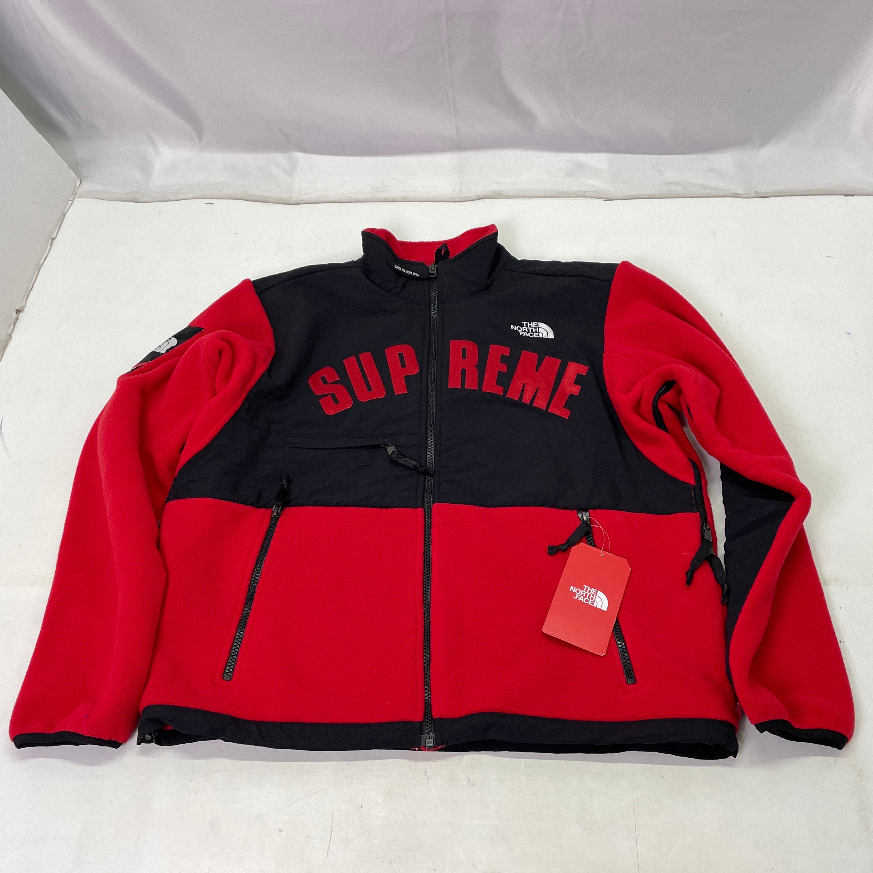 Supreme x The North Face Arc Logo Denali Fleece Jacket "Red"