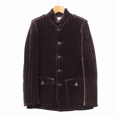 ARMANI COLLEZIONI アルマーニコレッツォーニ ジャケット サイズ48 キルティング ベロア イタリア製 ブランド古着【中古】20260115/RA7244