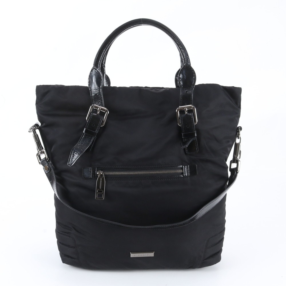■美品 バーバリー トート バッグ レザー×ナイロン