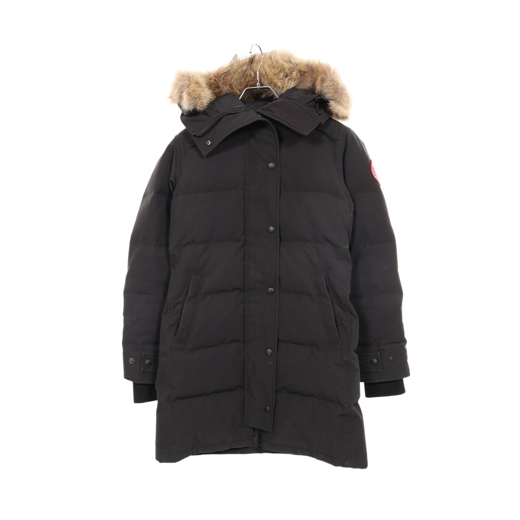 カナダグース CANADA GOOSE SHELBURNE PARKA シェルバーン パーカ フード付き ダウンジャケット 衣料品 アウター ポリエステル レディース ブラック系 【中古】
