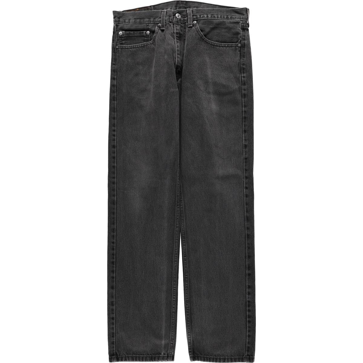 古着 リーバイス Levi's 505 ブラックデニム テーパードデニムパンツ メンズw34相当/eaa668325