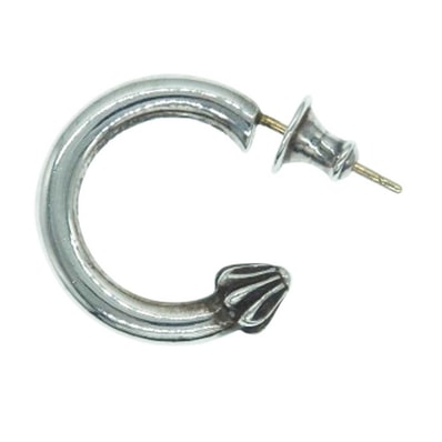 CHROME HEARTS クロムハーツ(原本無) ピアス HOOP PLAIN プレーン フープ ピアス シルバー系【中古】