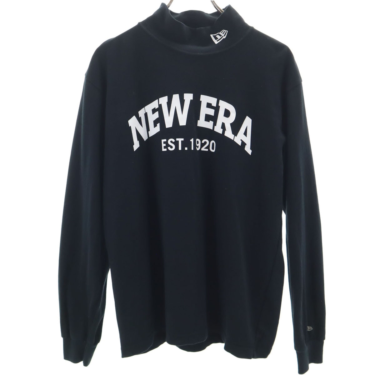 NEW ERA ニューエラ 長袖 ハイネック Tシャツ L ブラック ロンT