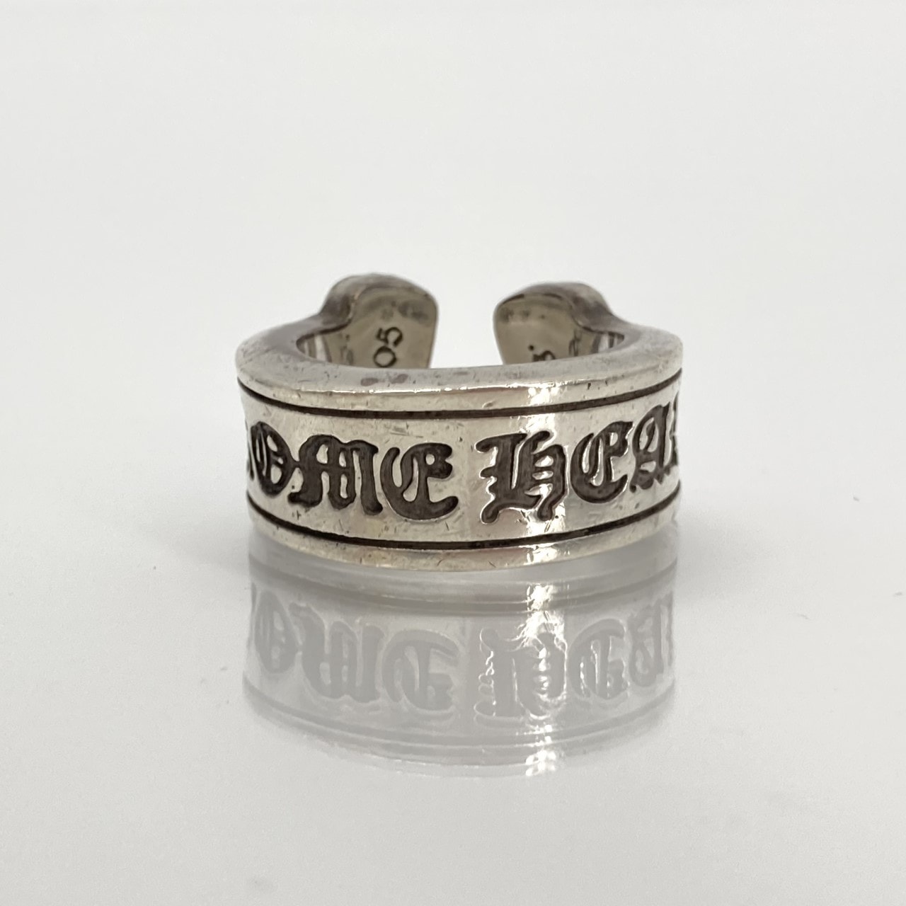 CHROME HEARTS(クロムハーツ) LG SCROLL LABEL  ラージスクロールラベル SV925 #10.5号 リング・指輪 15.19g シルバー