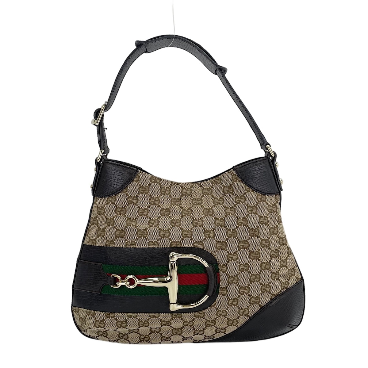 グッチ GUCCI GGキャンバス ホースビット ショルダーバッグ【中古】