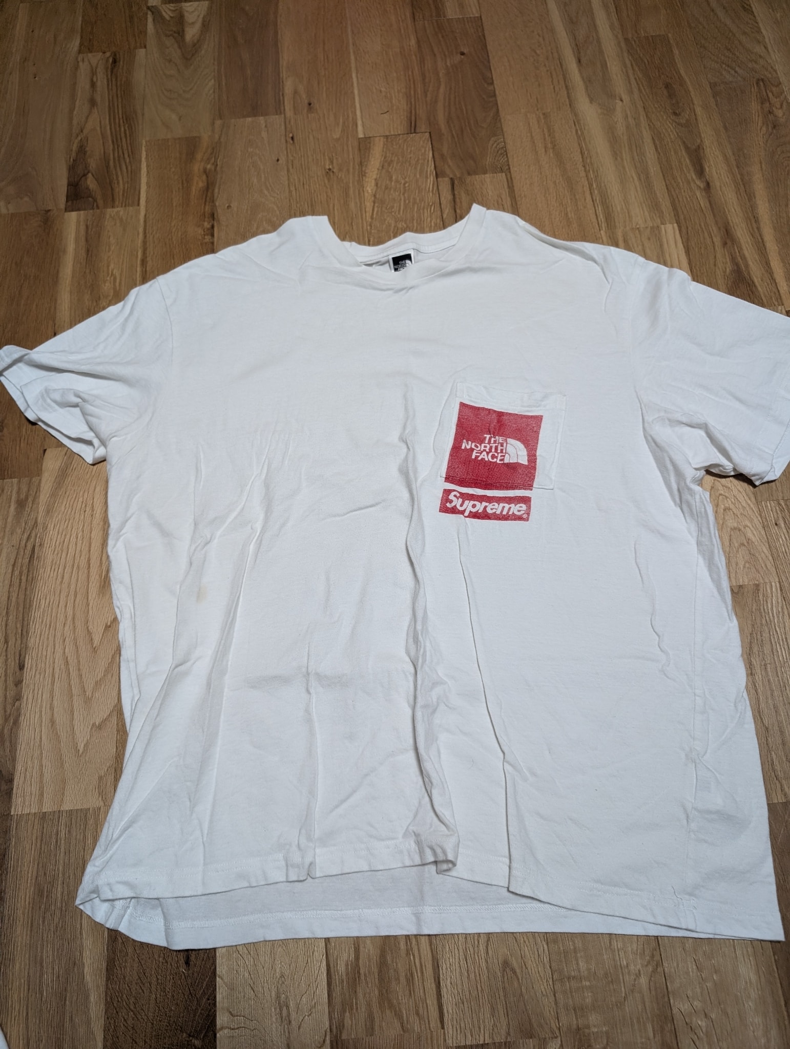Supreme x The North Face Printed Pocket Tee "White"