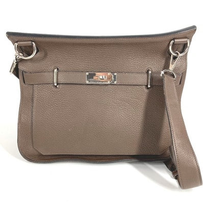 エルメス HERMES ジプシエール34 ジプシエール 34 カバン 斜め掛け フラップ ショルダーバッグ トリヨンクレマンス L□刻 ダークブラウン