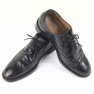 試着交換OK!TOD'S トッズ/ウイングチップ ビジネスシューズ/size 8〈黒/BLACK/ブラック〉本革/メンズ//men's 菅NO.メZA-382