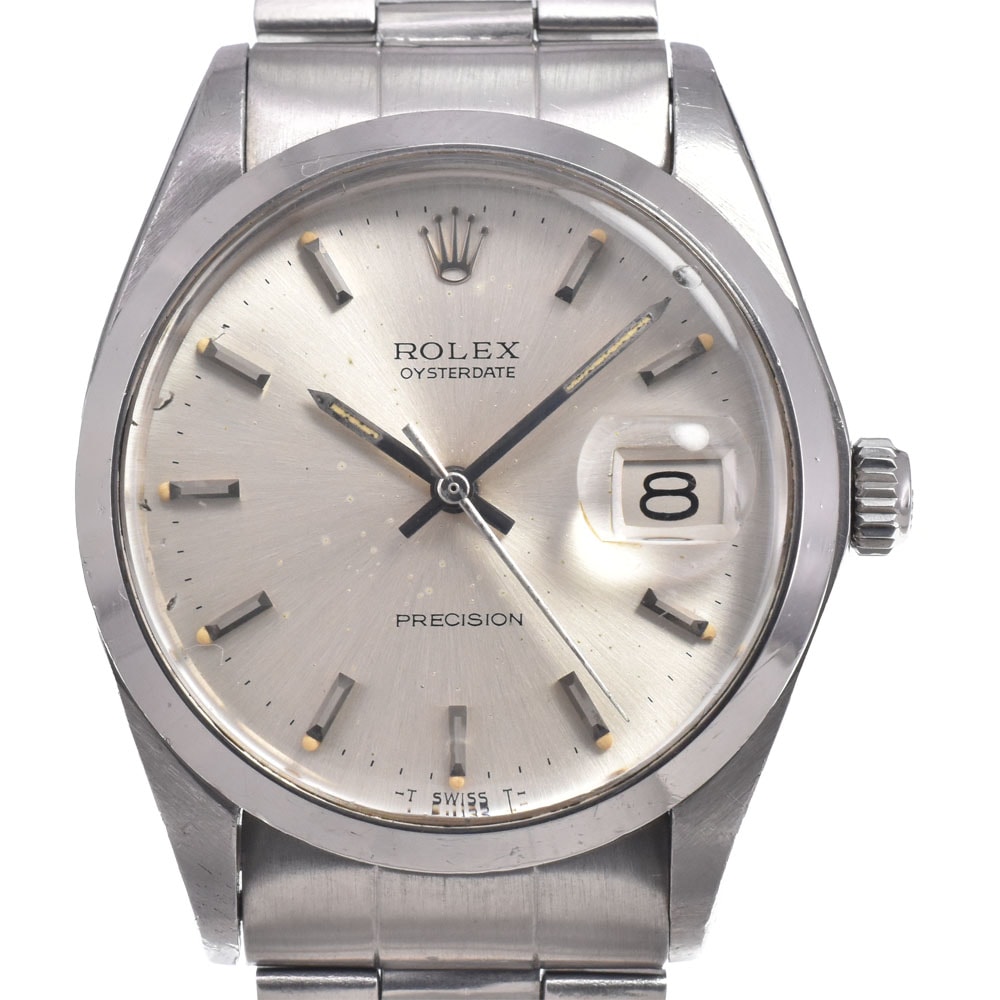 ロレックス ROLEX 6694 ヴィンテージ オイスターデイト プレシジョン シルバー 手巻き メンズ 腕時計 N#150747