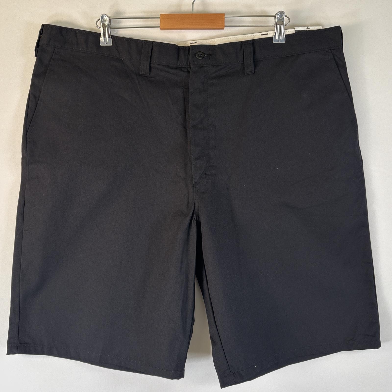 古着 美品 ディッキーズ Dickies ショートパンツ デッドストック タグ付き 半ズボン 大きいサイズ ワンポイント ワーク w44  ブラック メンズ