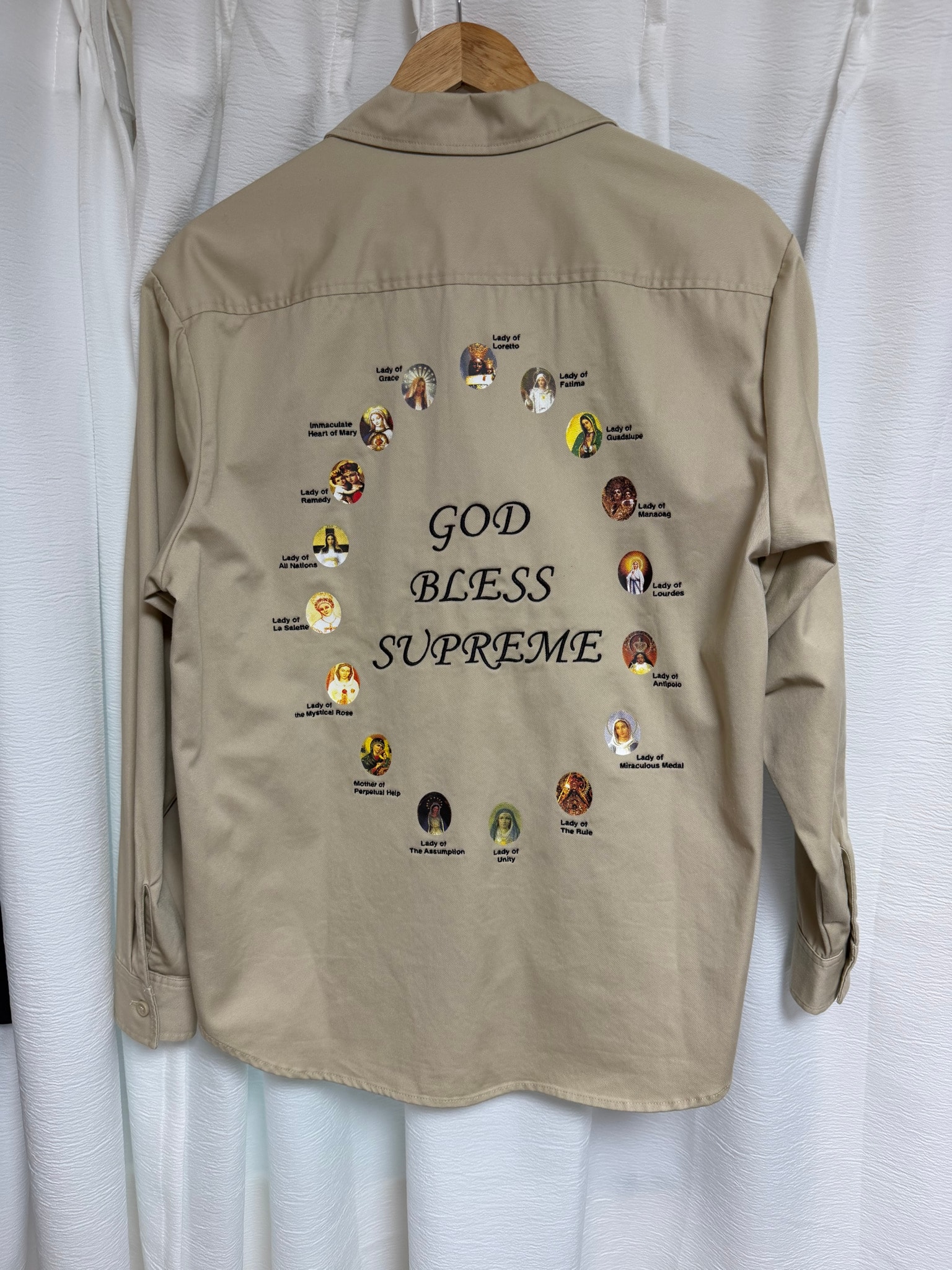 Supreme Our Lady Work Shirt "Khaki"
