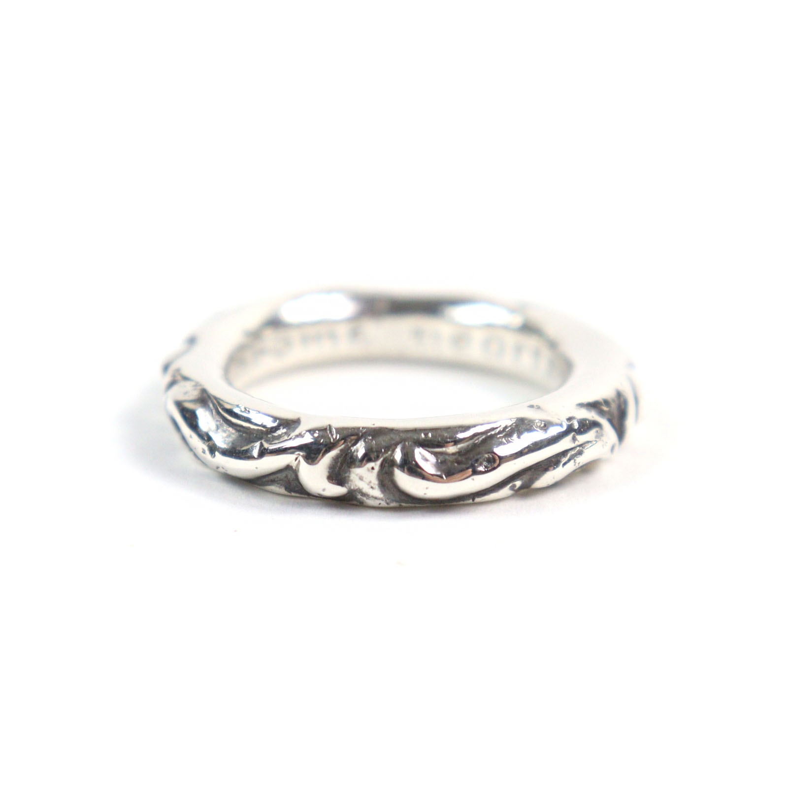 Chrome Hearts Scroll Band Ring "Silver"