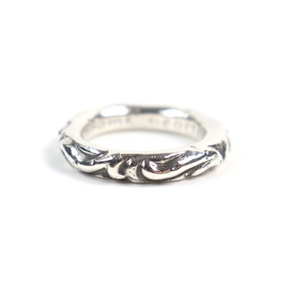 Chrome Hearts Scroll Band Ring "Silver"