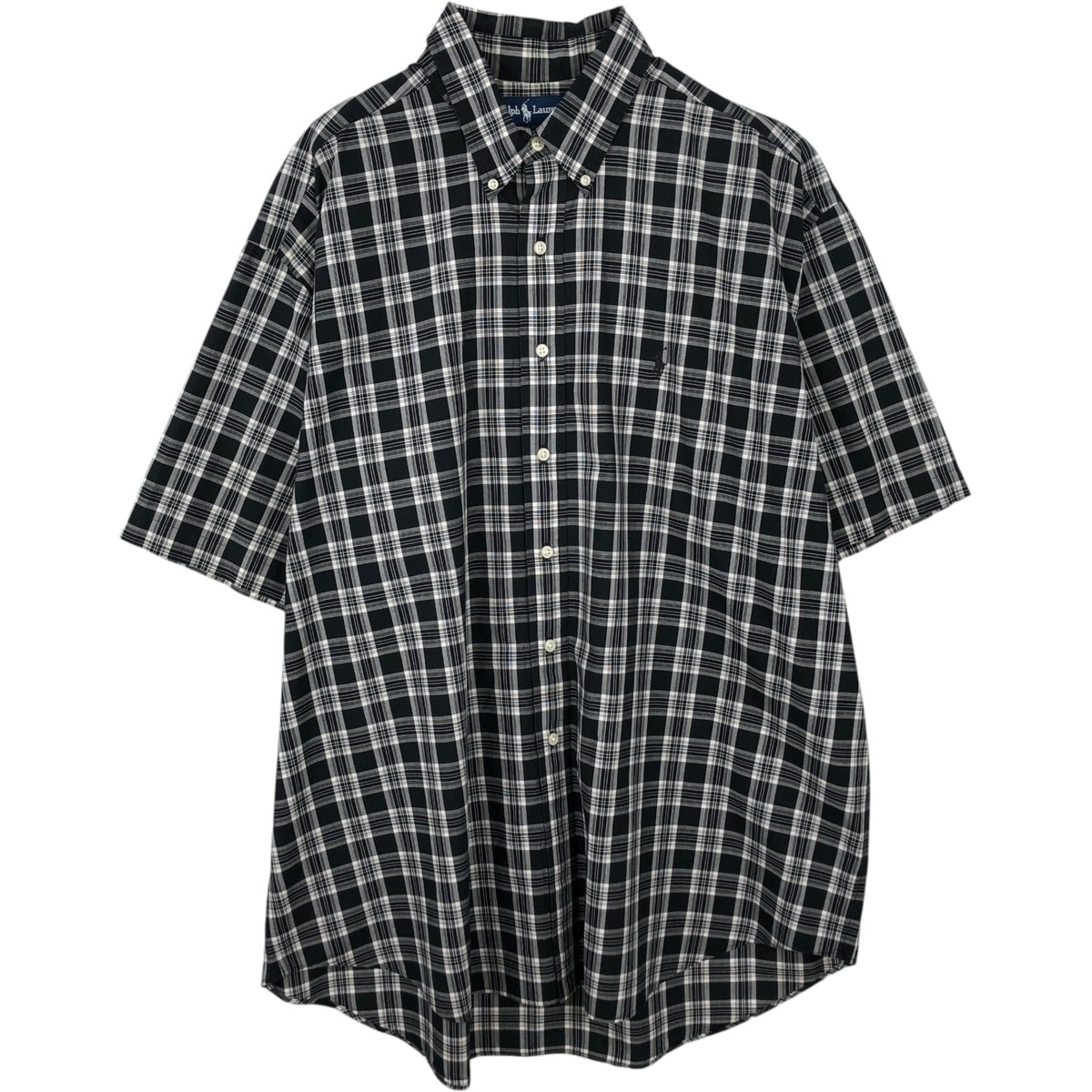 古着 ラルフローレン Ralph Lauren BLAKE 半袖 ボタンダウン チェックシャツ メンズXL相当/eaa644883