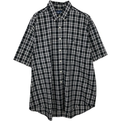 古着 ラルフローレン Ralph Lauren BLAKE 半袖 ボタンダウン チェックシャツ メンズXL相当/eaa644883
