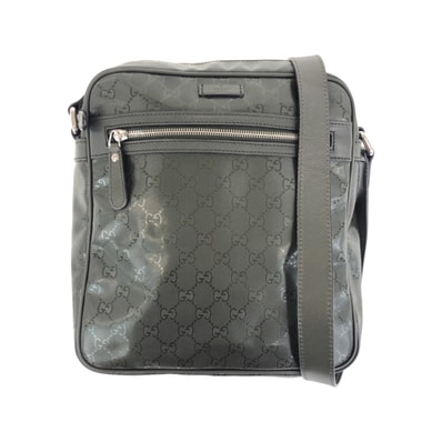 美品 GUCCI グッチ GGインプリメ カーキ シルバー金具 レザー PVC/ ショルダーバッグ メッセンジャーバッグ 503518 【中古】