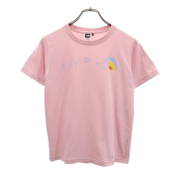 THE NORTH FACE ノースフェイス NTJ32462 ロゴプリント 半袖 Tシャツ L ピンク系 アウトドア