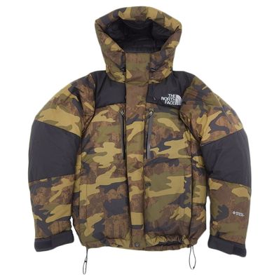 ノースフェイス 新品同様 THE NORTH FACE ノースフェイス TNFカモ バルトロライトジャケット メンズ カーキ×ブラック S ND92241 S