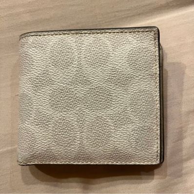 coach 折り畳み財布 チョークシグネチャー