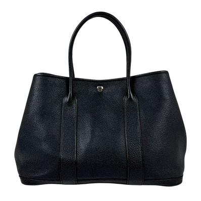 エルメス HERMES ハンドバッグ ガーデンパーティPM 36 ネゴンダ ブラック レディース【中古】 z11185