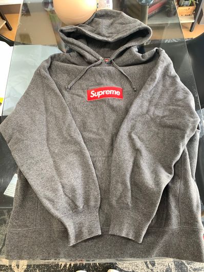 Supreme Box Logo Hooded Sweatshirt "Charcoal" (21FW)
