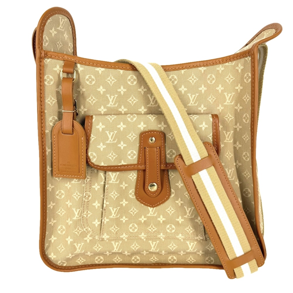 LOUIS VUITTON ルイヴィトン ショルダーバッグ モノグラムミニ ブザス マリーケイト 肩掛け 斜め掛け M92323 キャンバス  レザー   ベージュ ゴールド金具 レディース【中古品】