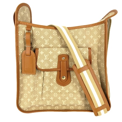 LOUIS VUITTON ルイヴィトン ショルダーバッグ モノグラムミニ ブザス マリーケイト 肩掛け 斜め掛け M92323 キャンバス レザー ベージュ ゴールド金具 レディース【中古品】