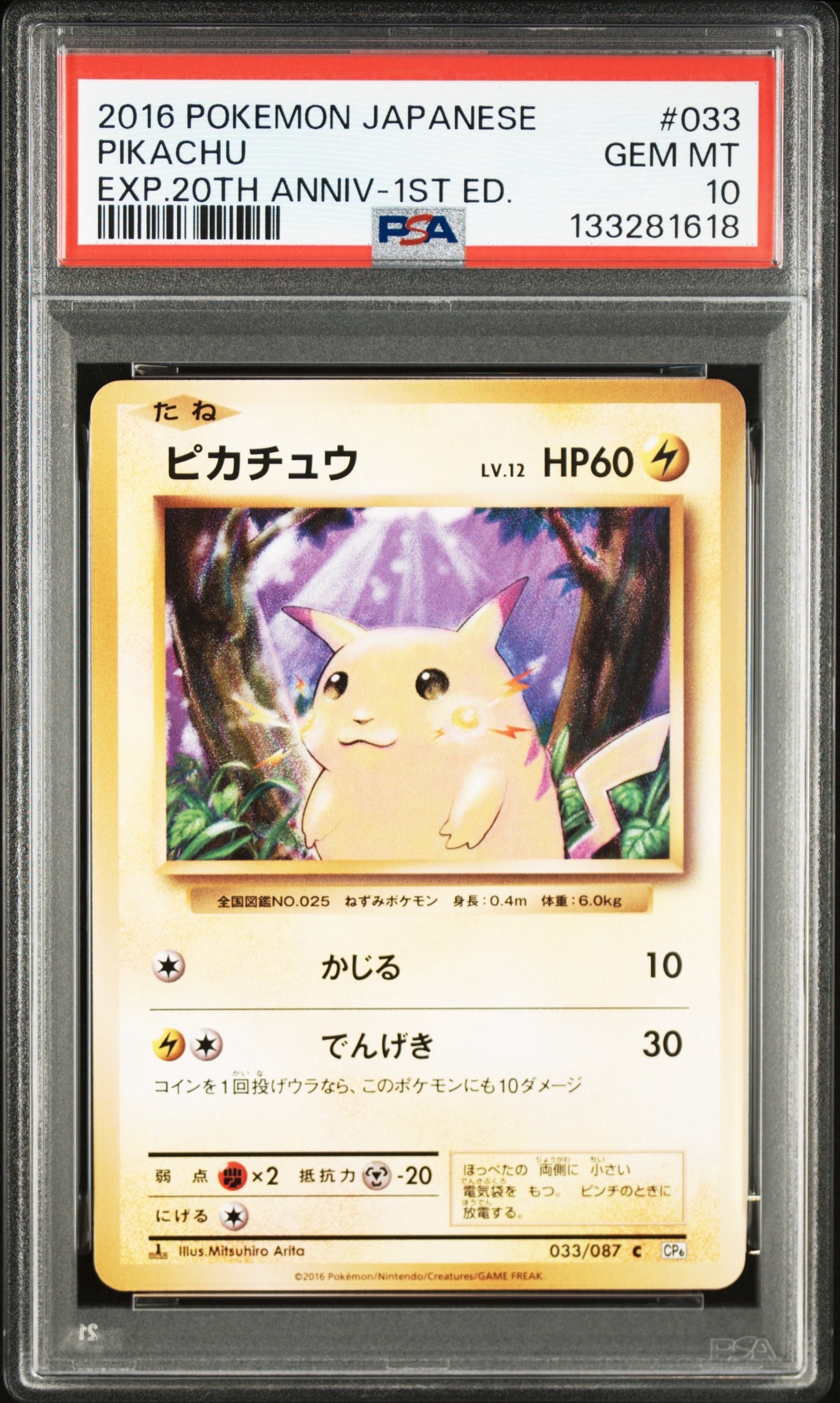 ピカチュウ C :1ED [CP6 033/087](コンセプトパック「ポケットモンスターカードゲーム 拡張パック 20th Anniversary」)