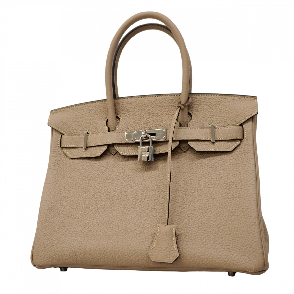 ★最終価格★SALE【6cc3204】エルメス ハンドバッグ バーキン30 トリヨンクレマンス トレンチ シルバー金具 T刻印【中古】レディース