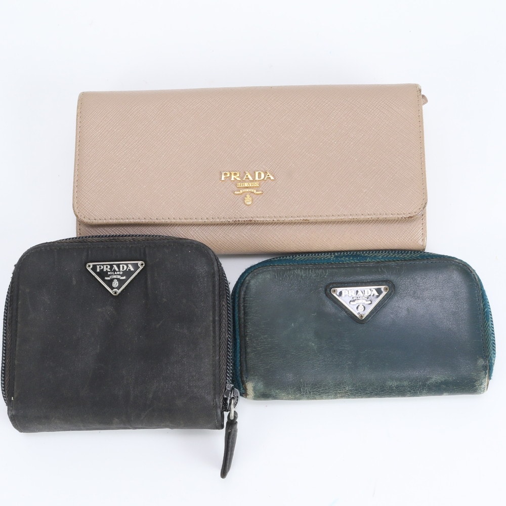プラダ まとめ 3点 セット トライアングルロゴ長財布 レザー