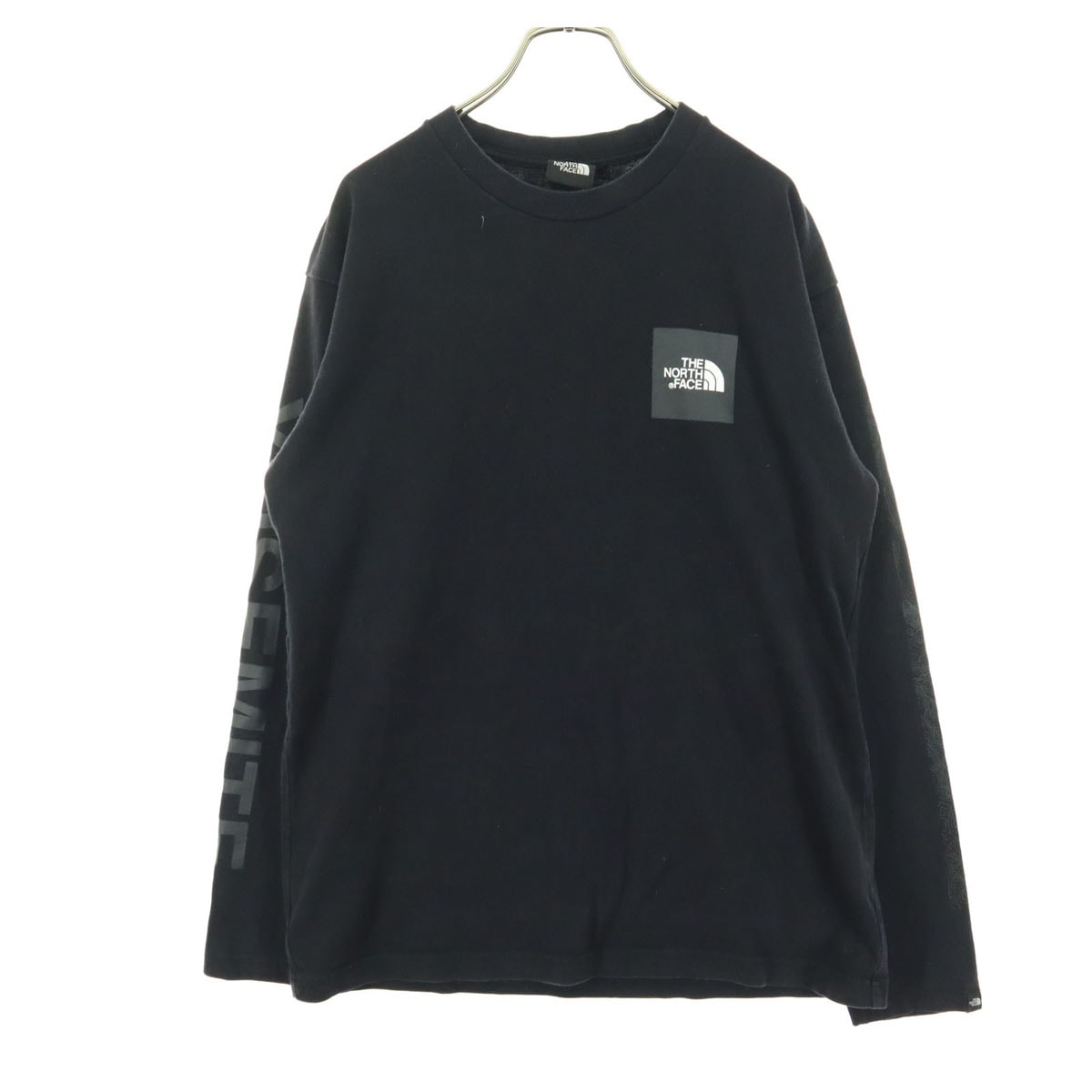THE NORTH FACE ザノースフェイス NT81839 ワンポイントロゴ 長袖 Tシャツ M ブラック ロンT