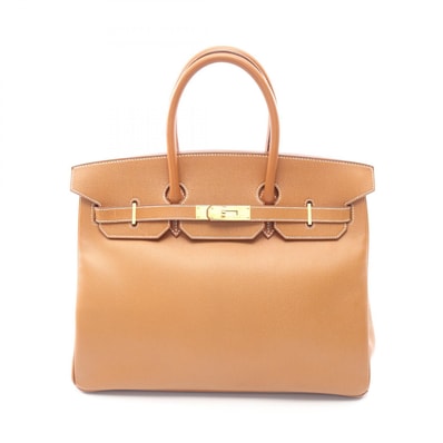 エルメス HERMES バーキン35 ハンドバッグ バッグ レザー クシュベル クシュベル ゴールド ○X刻印(1994年製造) レディース ブラウン系 【中古】