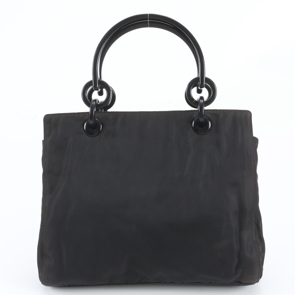 ■美品 プラダ テスート ナイロンチェーン ハンドル トライアングルロゴ
