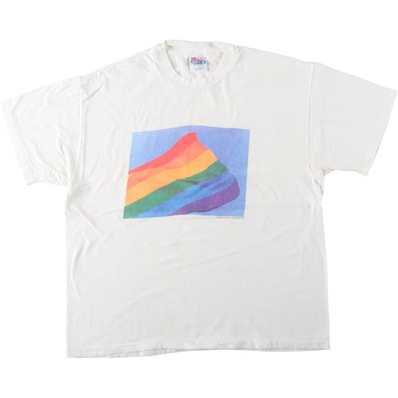 古着 90年代 ヘインズ Hanes BEEFY-T プリントTシャツ USA製 メンズXL相当 ヴィンテージ/eaa661507